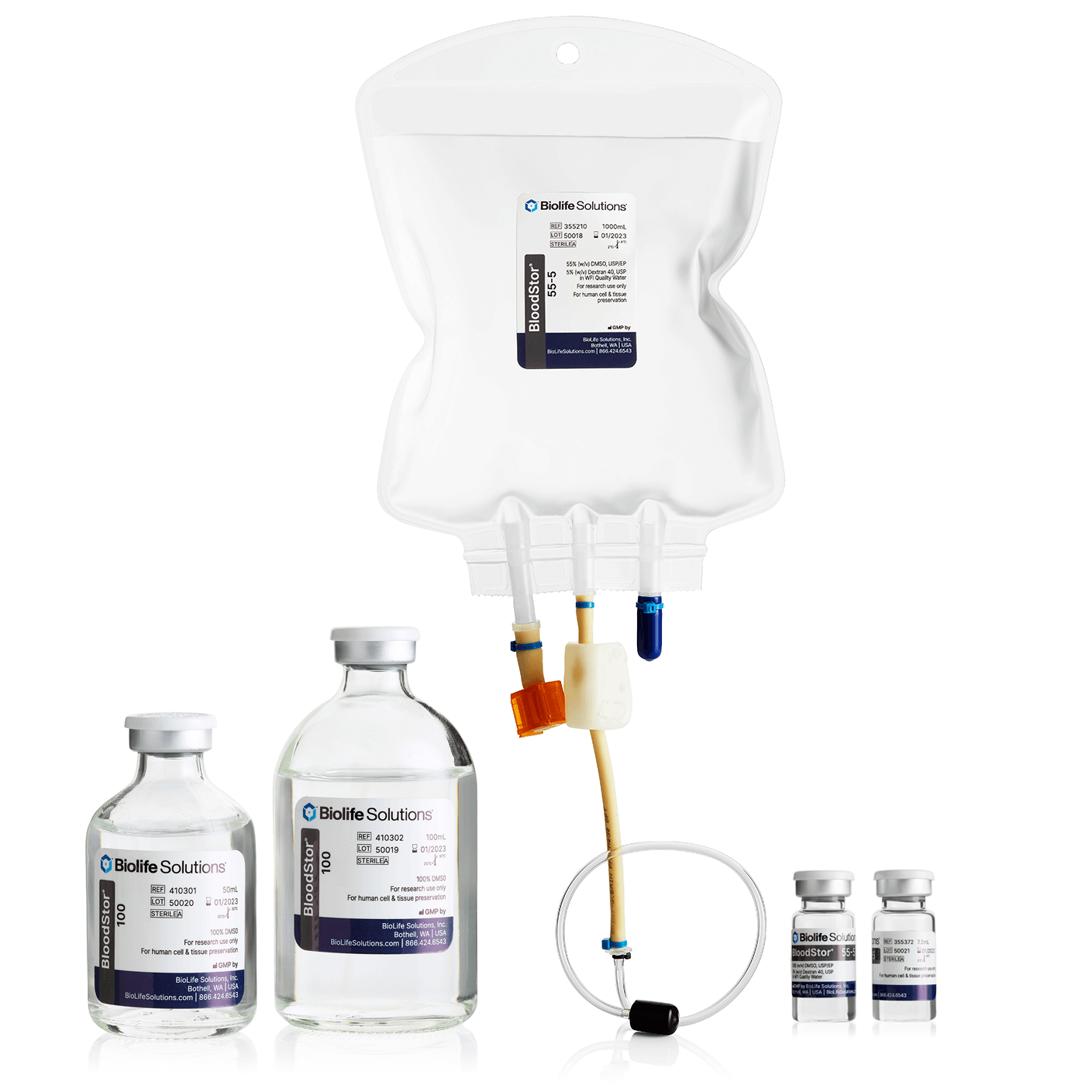 BloodStor&bull; 55-5 (55% DMSO + 5% Dextran) 