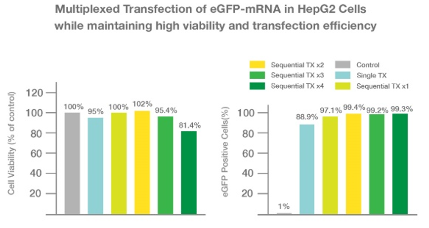 Femtobiomed的CellShot系统多重转染效率