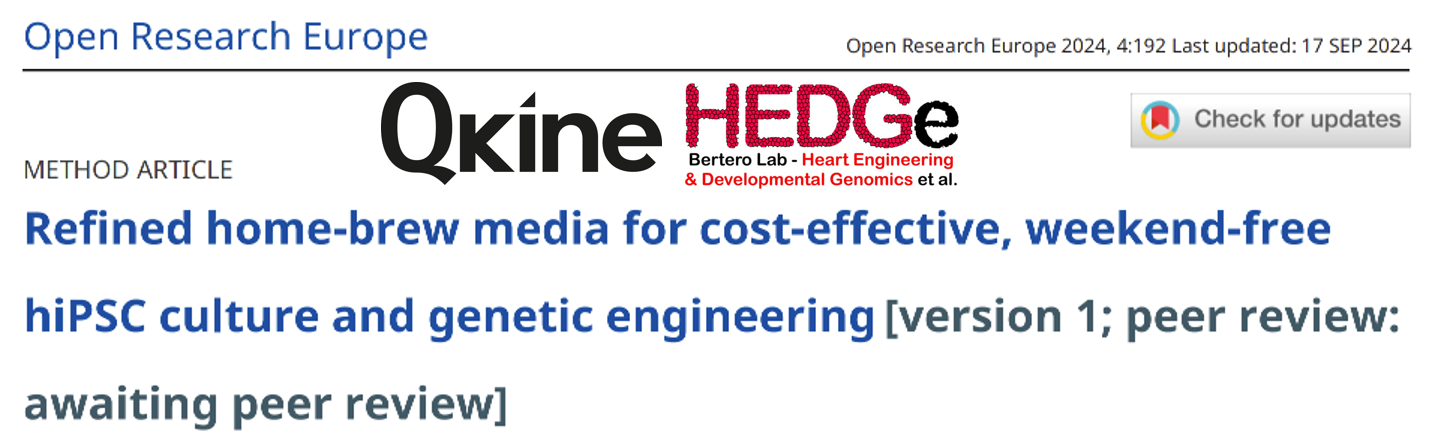 HEDGe与Qkine合作发表了人类诱导性多能干细胞(hiPSC)的培养基