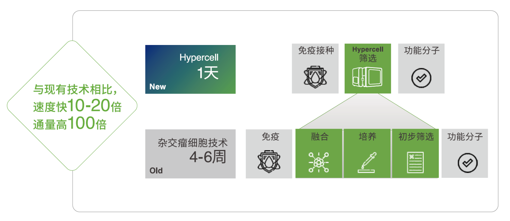 Hypercell高通量单细胞筛选系统基于单B细胞筛选的抗体发现